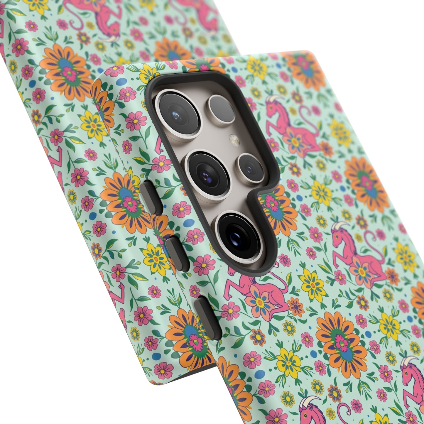 Tough Cases, Aquarius, Zodiac, Flower Pattern