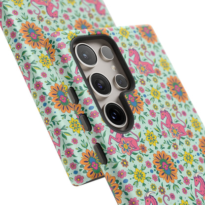 Tough Cases, Aquarius, Zodiac, Flower Pattern