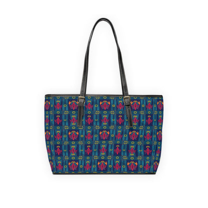 Leather Shoulder Bag, Scorpio, Zodiac v1, Shapes Pattern