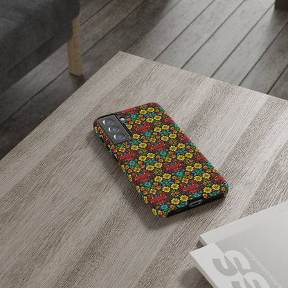 Tough Cases, Cancer, Zodiac v2, Flower Pattern