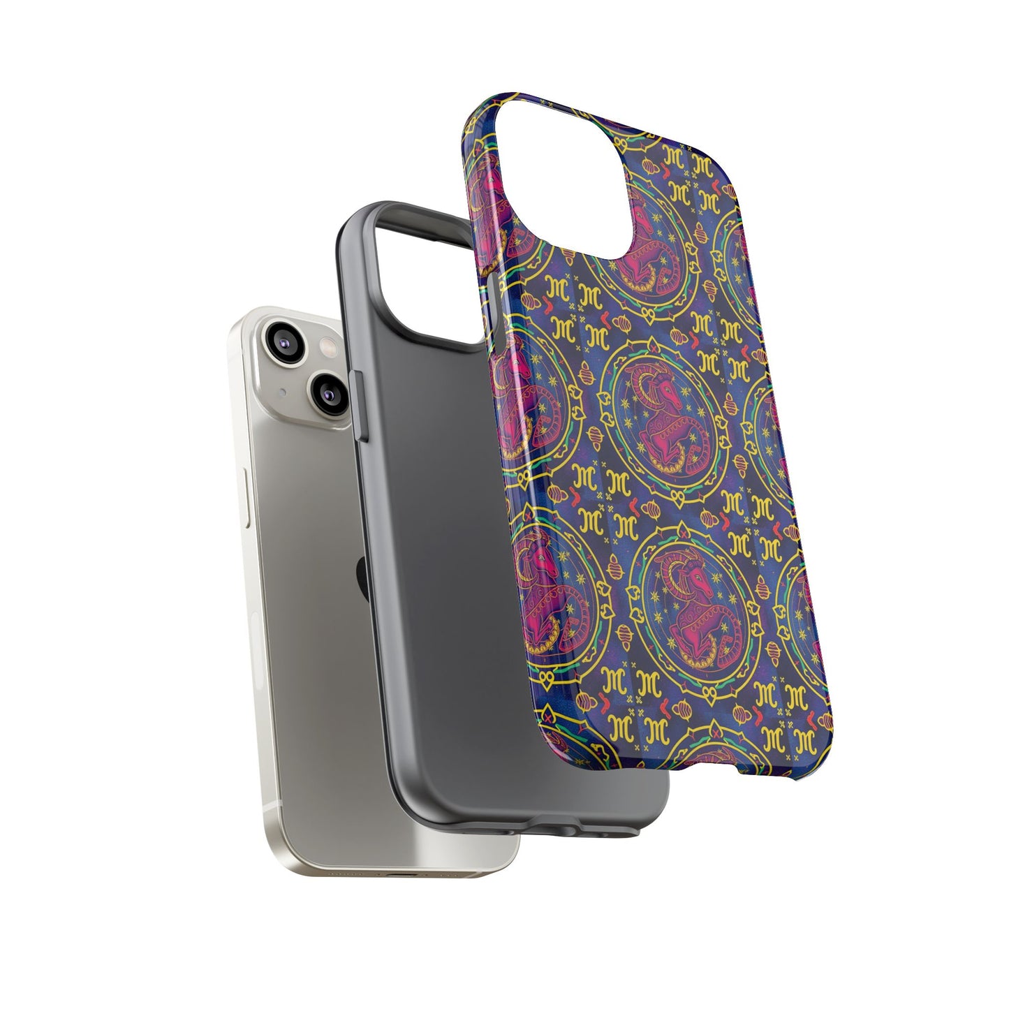 Tough Cases, Capricorn, Zodiac, Metal Pattern