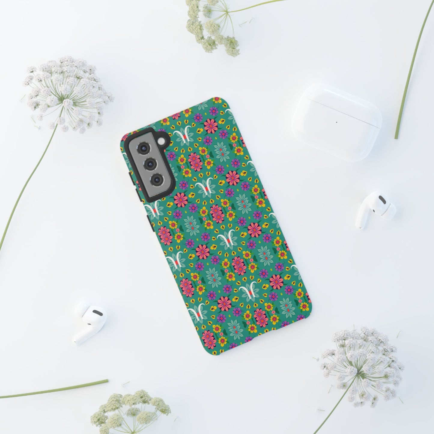 Tough Cases, Aquarius, Zodiac v4, Flower Pattern