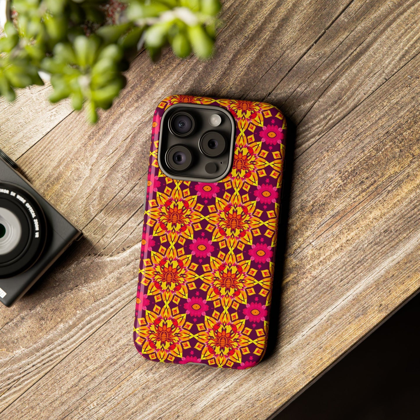 Tough Cases, Scorpio, Zodiac v1, Flower Pattern