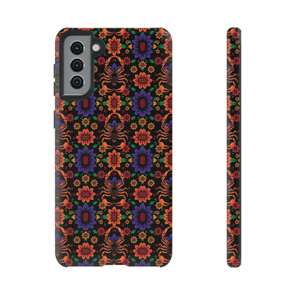 Tough Cases, Scorpio, Zodiac, Flower Pattern