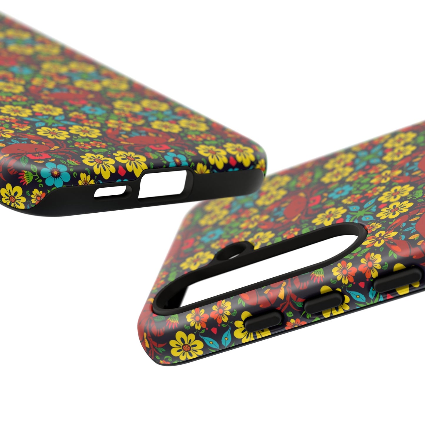 Tough Cases, Cancer, Zodiac v2, Flower Pattern