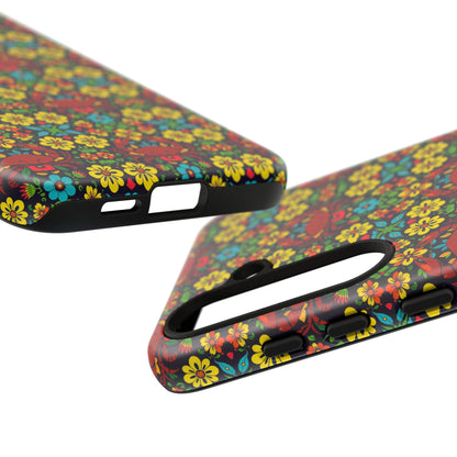 Tough Cases, Cancer, Zodiac v2, Flower Pattern