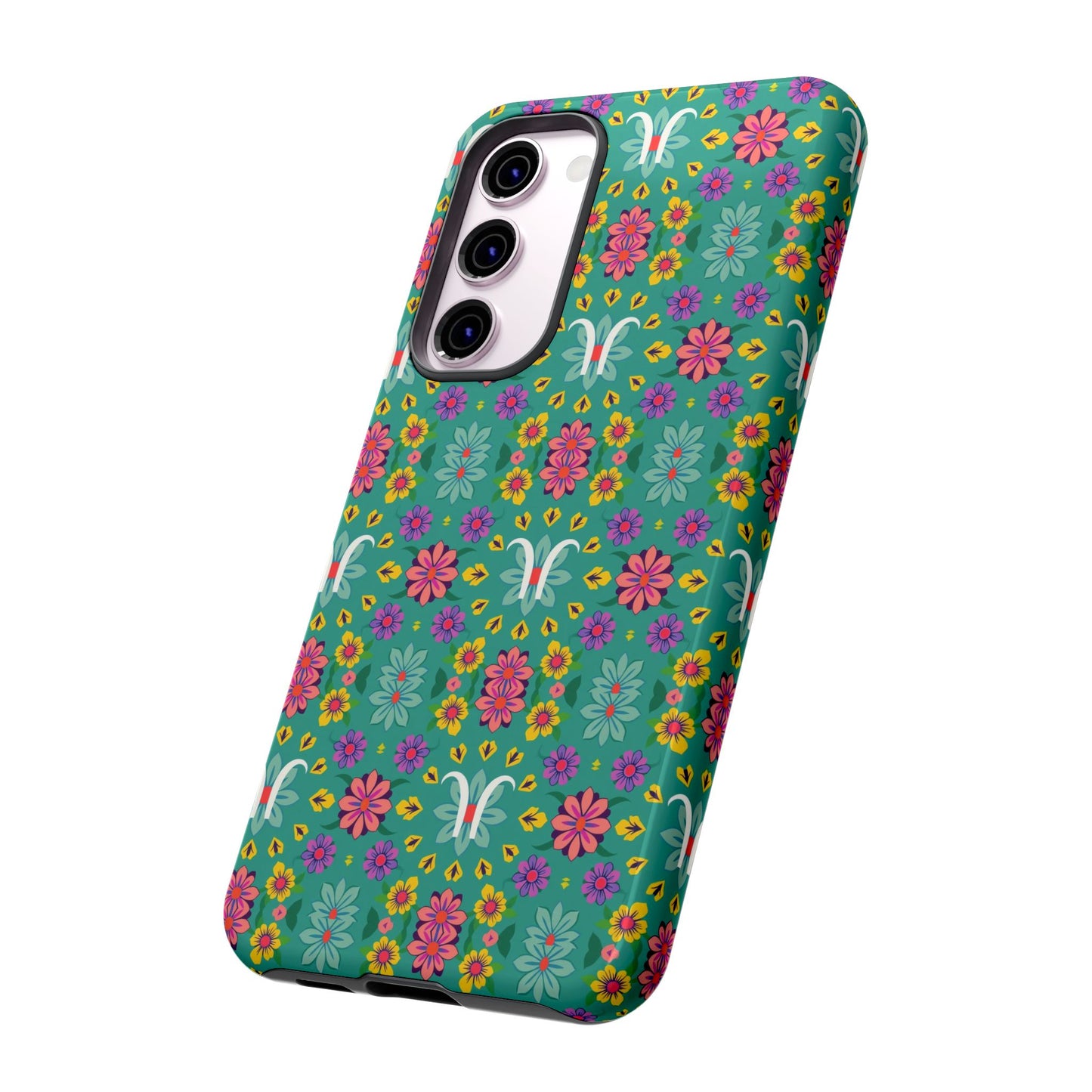 Tough Cases, Aquarius, Zodiac v4, Flower Pattern