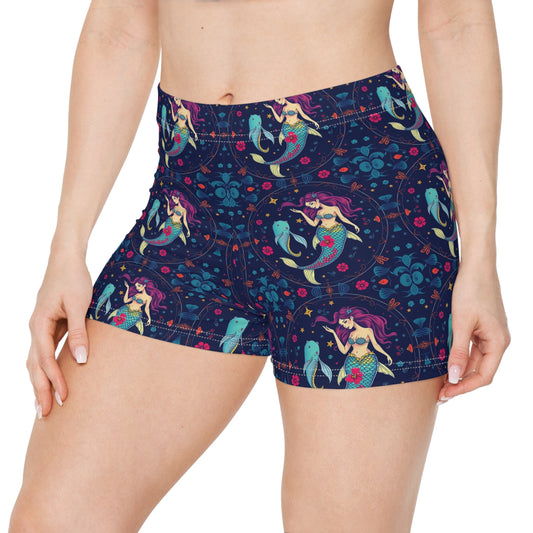 Women's Shorts, (AOP), Pisces, Zodiac, Sexy Pattern