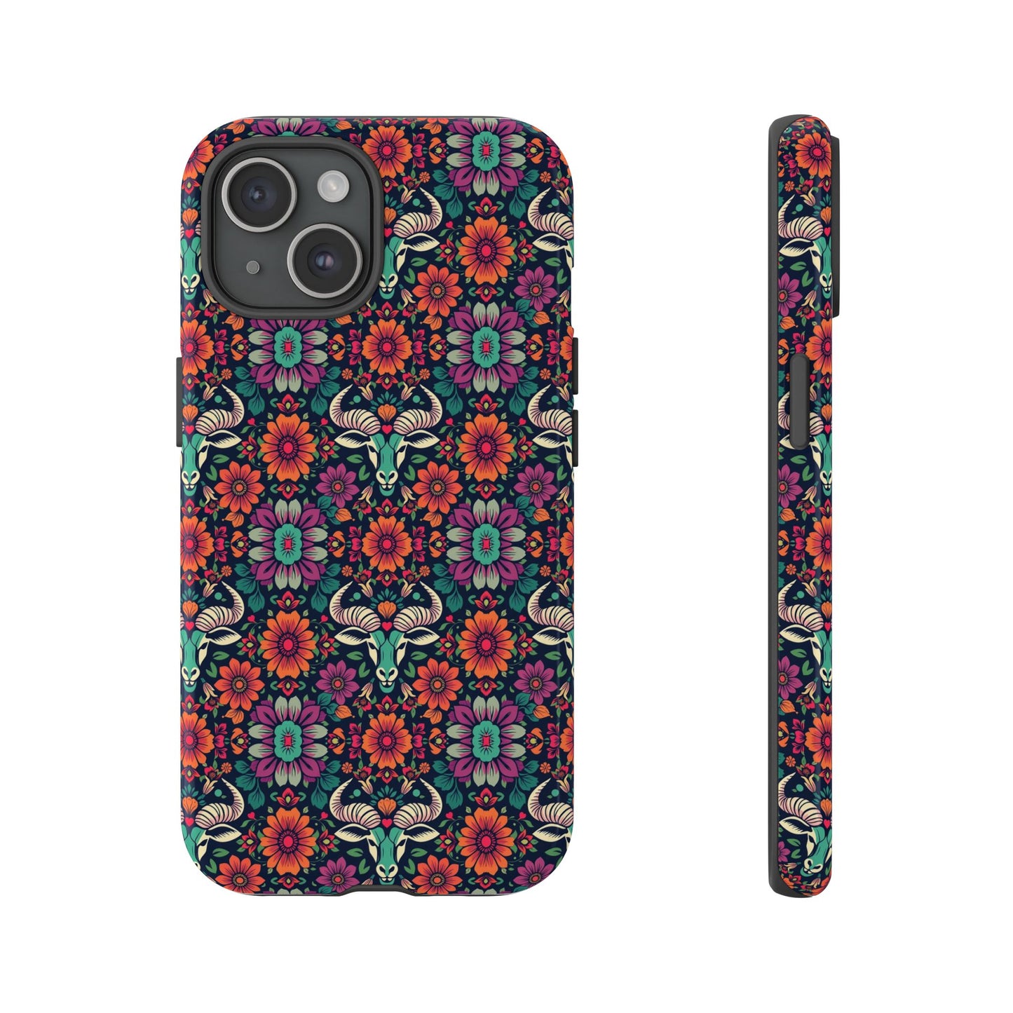Tough Cases, Taurus, Zodiac v4, Flower Pattern