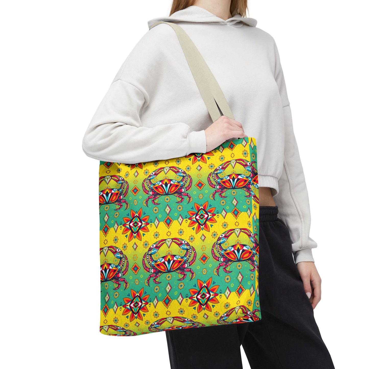 Tote Bag (AOP), Cancer, Zodiac, Jewel Pattern