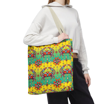 Tote Bag (AOP), Cancer, Zodiac, Jewel Pattern