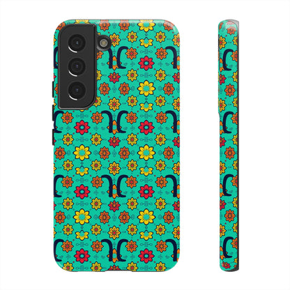 Tough Cases, Aquarius, Zodiac v2, Flower Pattern
