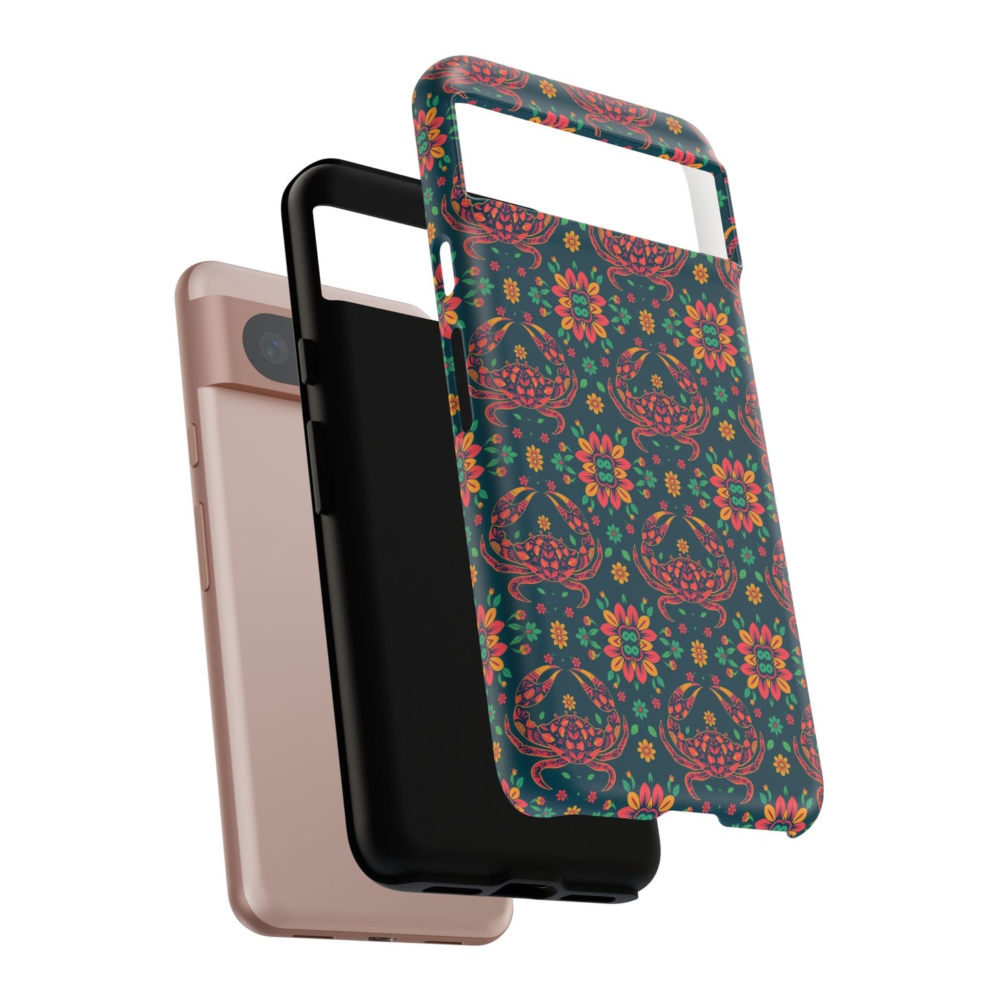 Tough Cases, Cancer, Zodiac v4, Flower Pattern