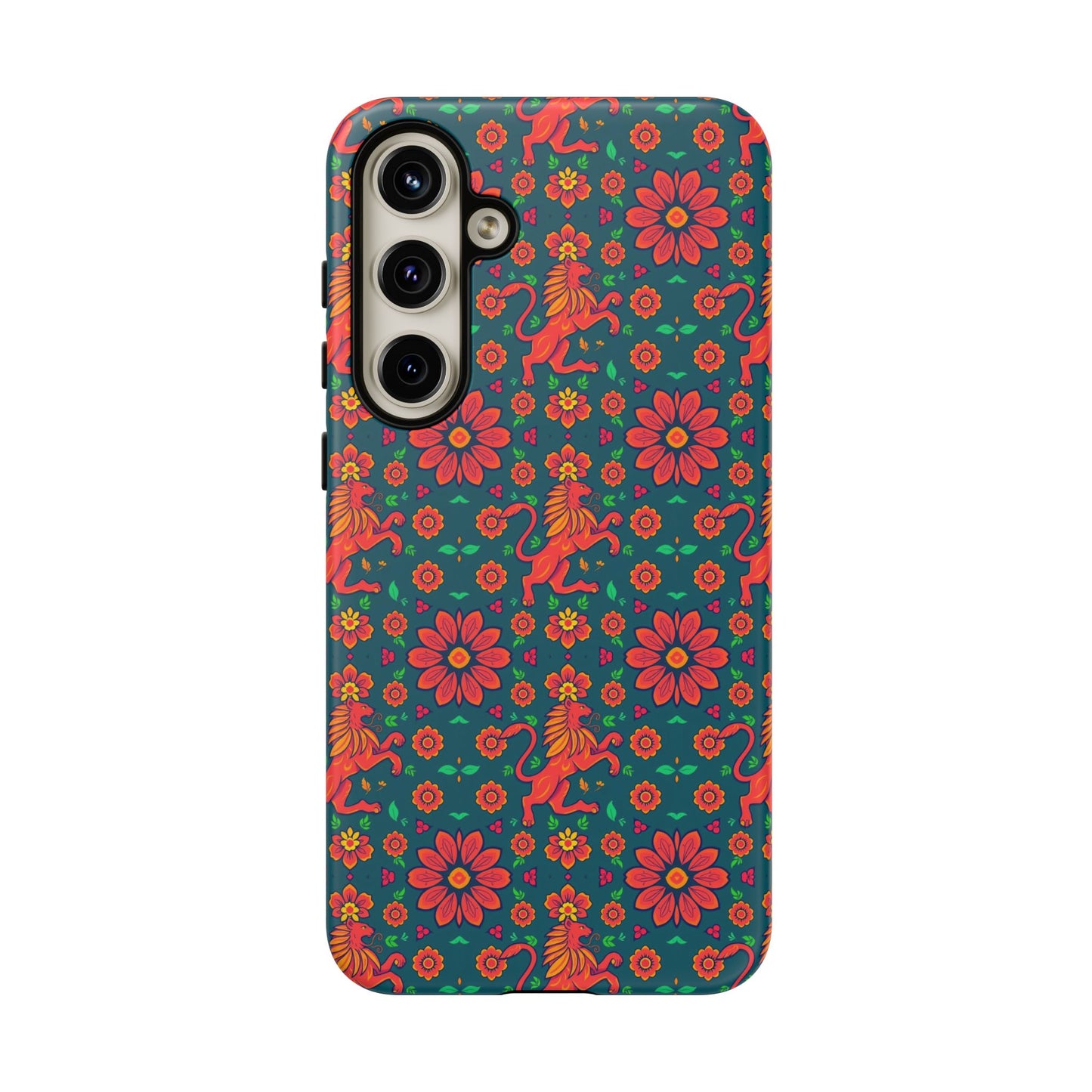 Tough Cases, Leo, Zodiac v2, Flower Pattern