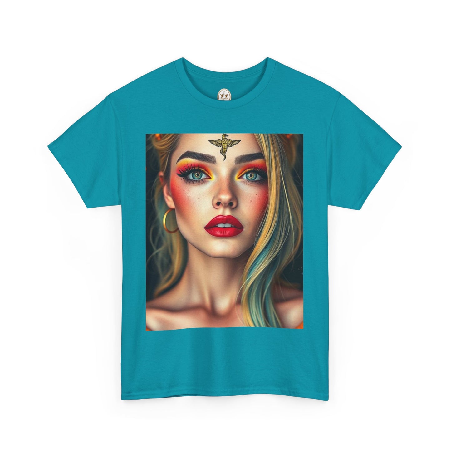 Unisex Heavy Cotton T-Shirt, Virgo, Zodiac, Sexy Art