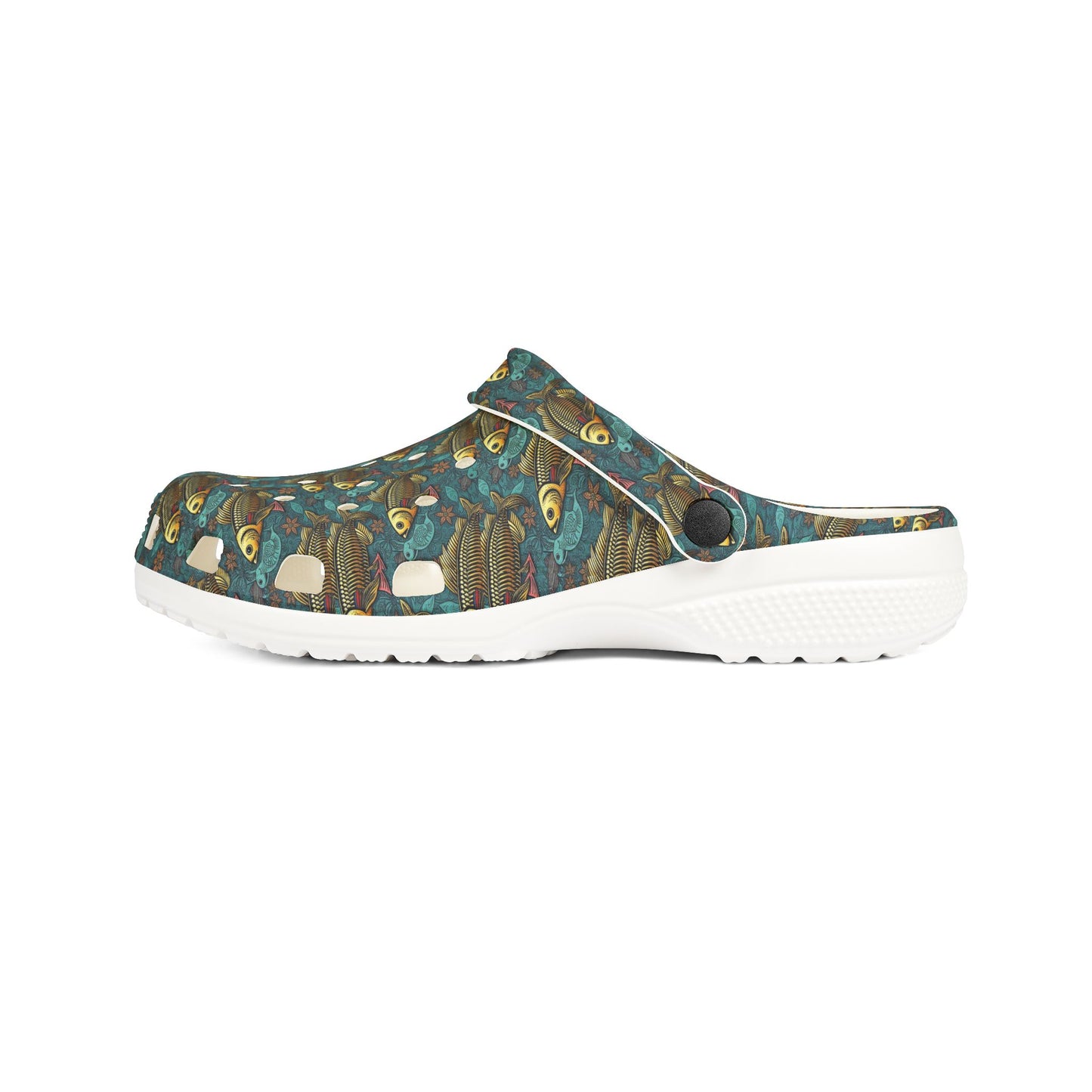 EVA Foam Rubber Shoes, (AOP), Pisces, Zodiac v1, Pattern