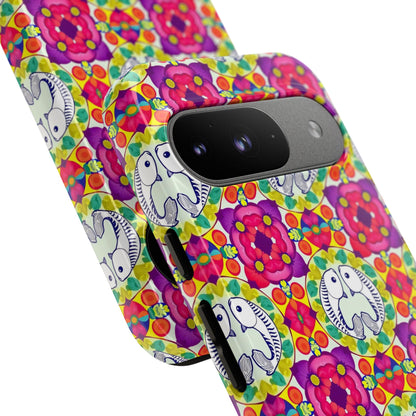 Tough Cases, Pisces, Zodiac v2, Flower Pattern