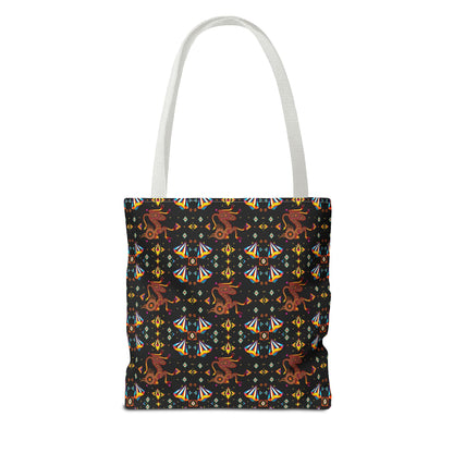 Tote Bag (AOP), Virgo, Zodiac, Jewel Pattern