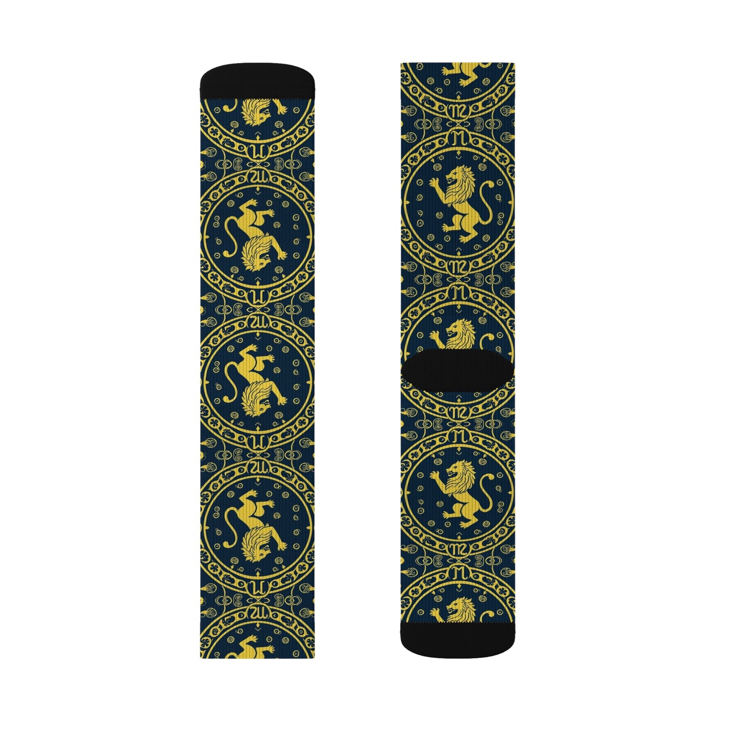 Sublimation Socks, Leo, Zodiac, Pattern