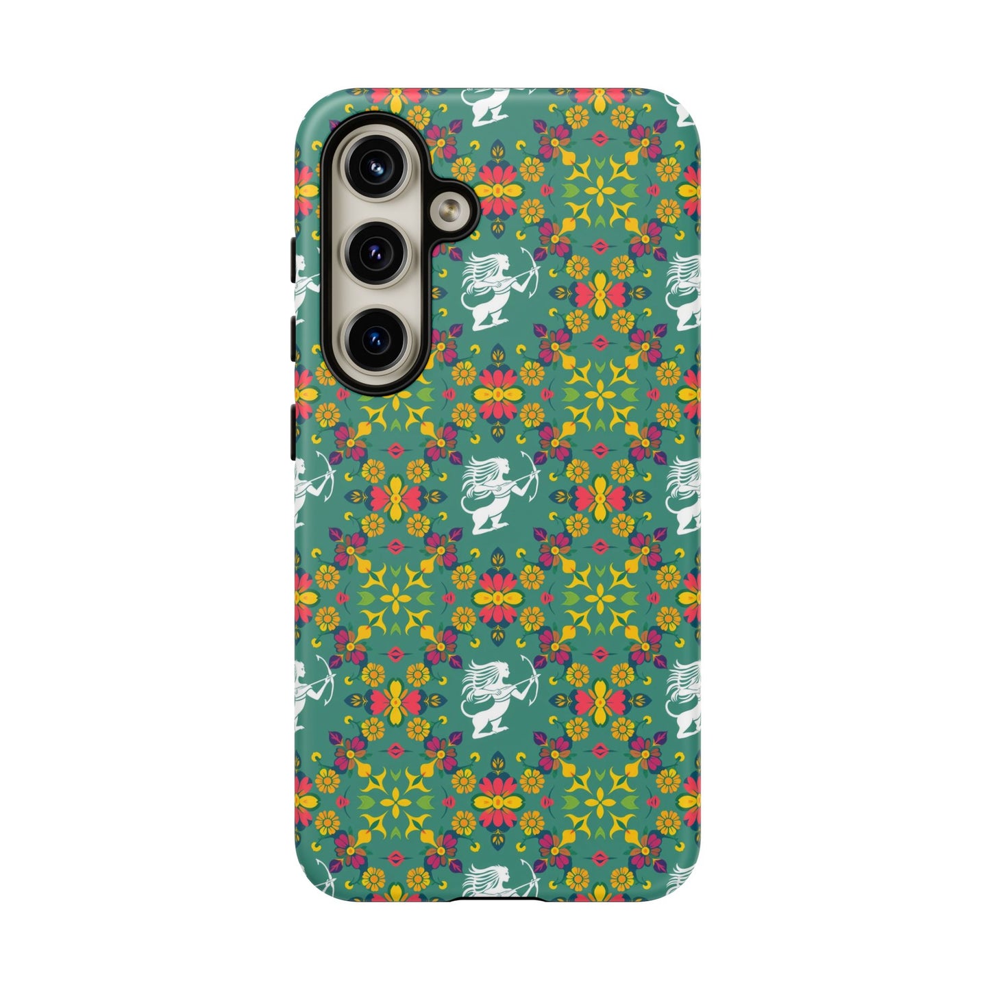 Tough Cases, Sagittarius, Zodiac, Flower Pattern