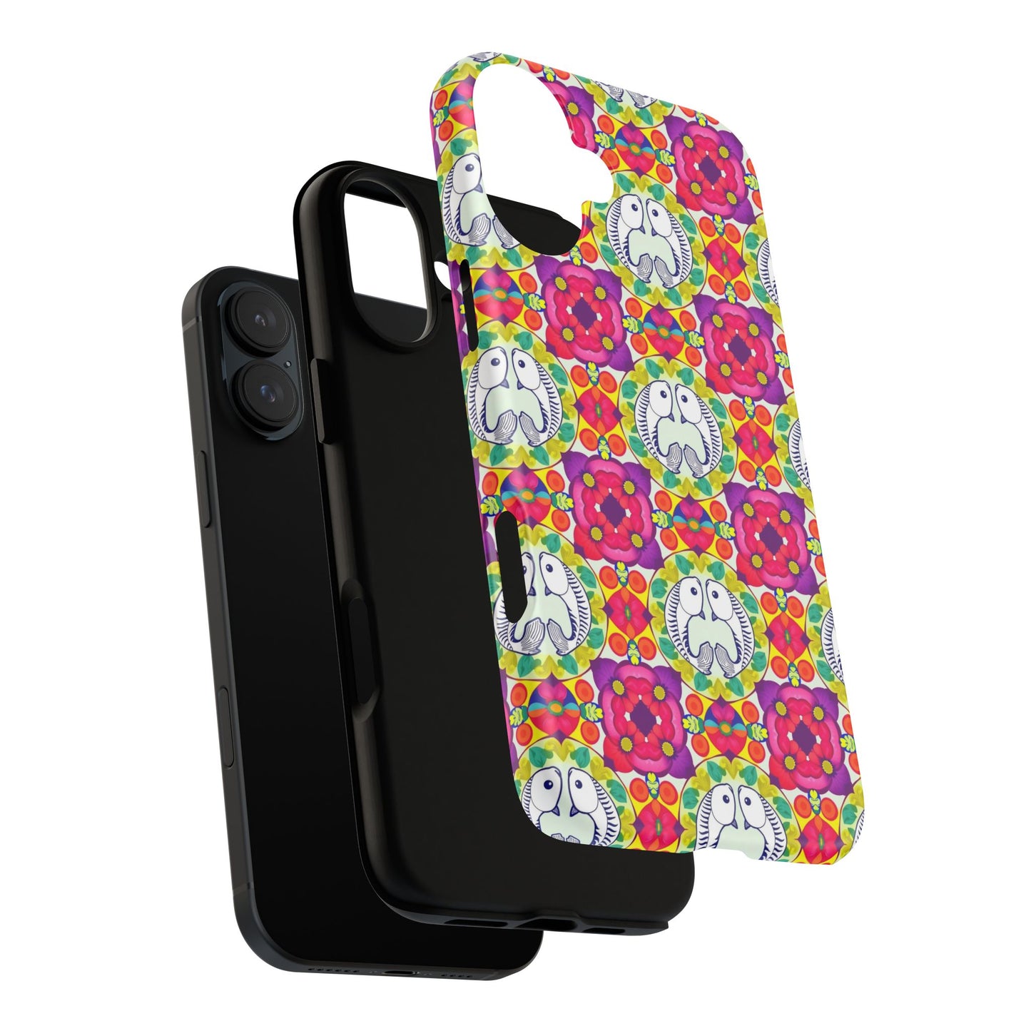 Tough Cases, Pisces, Zodiac v2, Flower Pattern