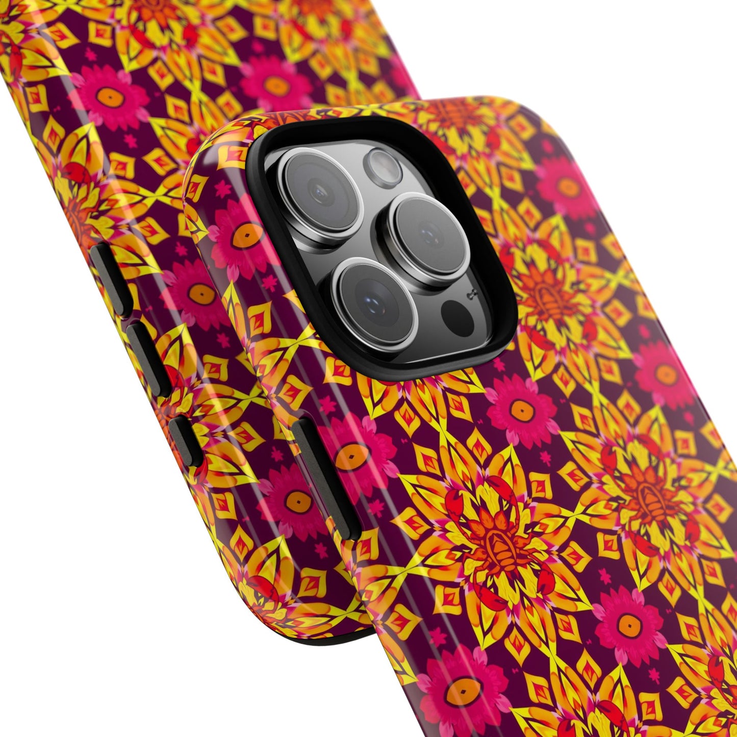 Tough Cases, Scorpio, Zodiac v1, Flower Pattern