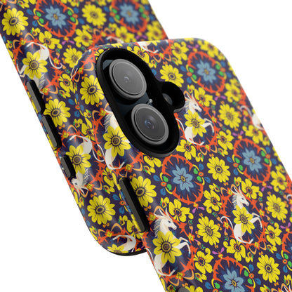 Tough Cases, Aquarius, Zodiac v3, Flower Pattern