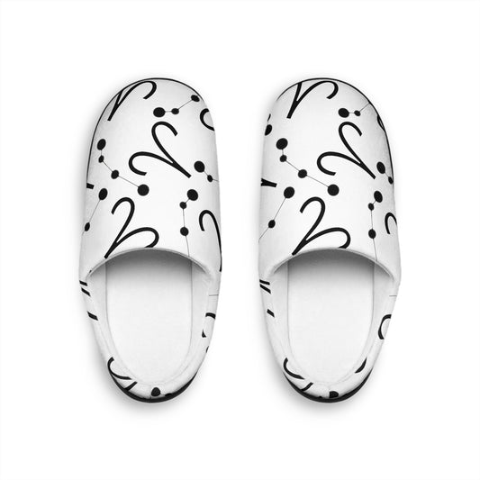 Women's Indoor Slippers, Aries Zodiac Sign