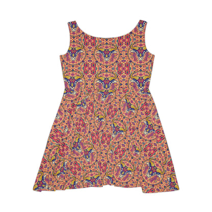 Women's Skater Dress, AOP, Zodiac, Taurus, Pattern