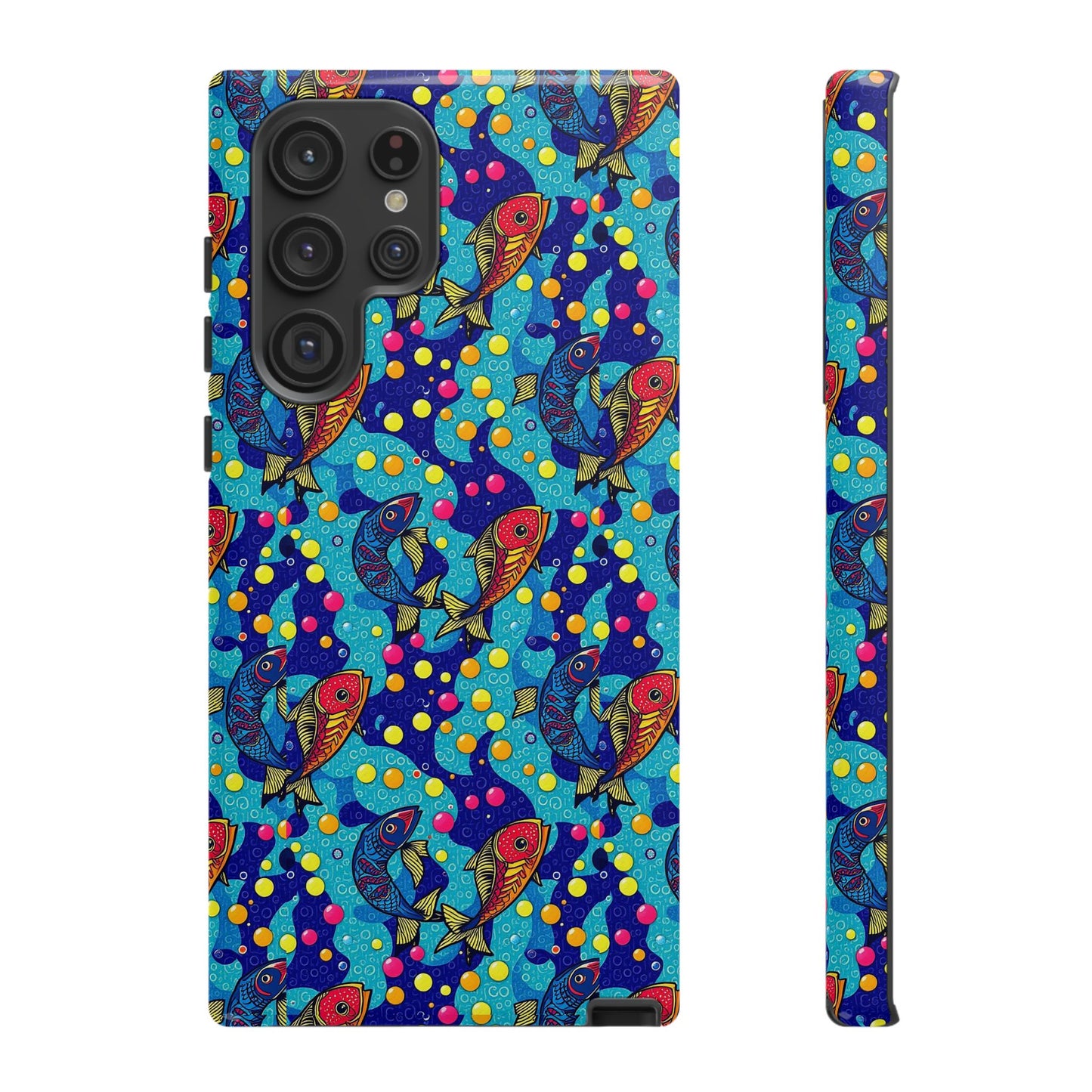 Tough Cases, Pisces, Zodiac v2, Bubble Pattern