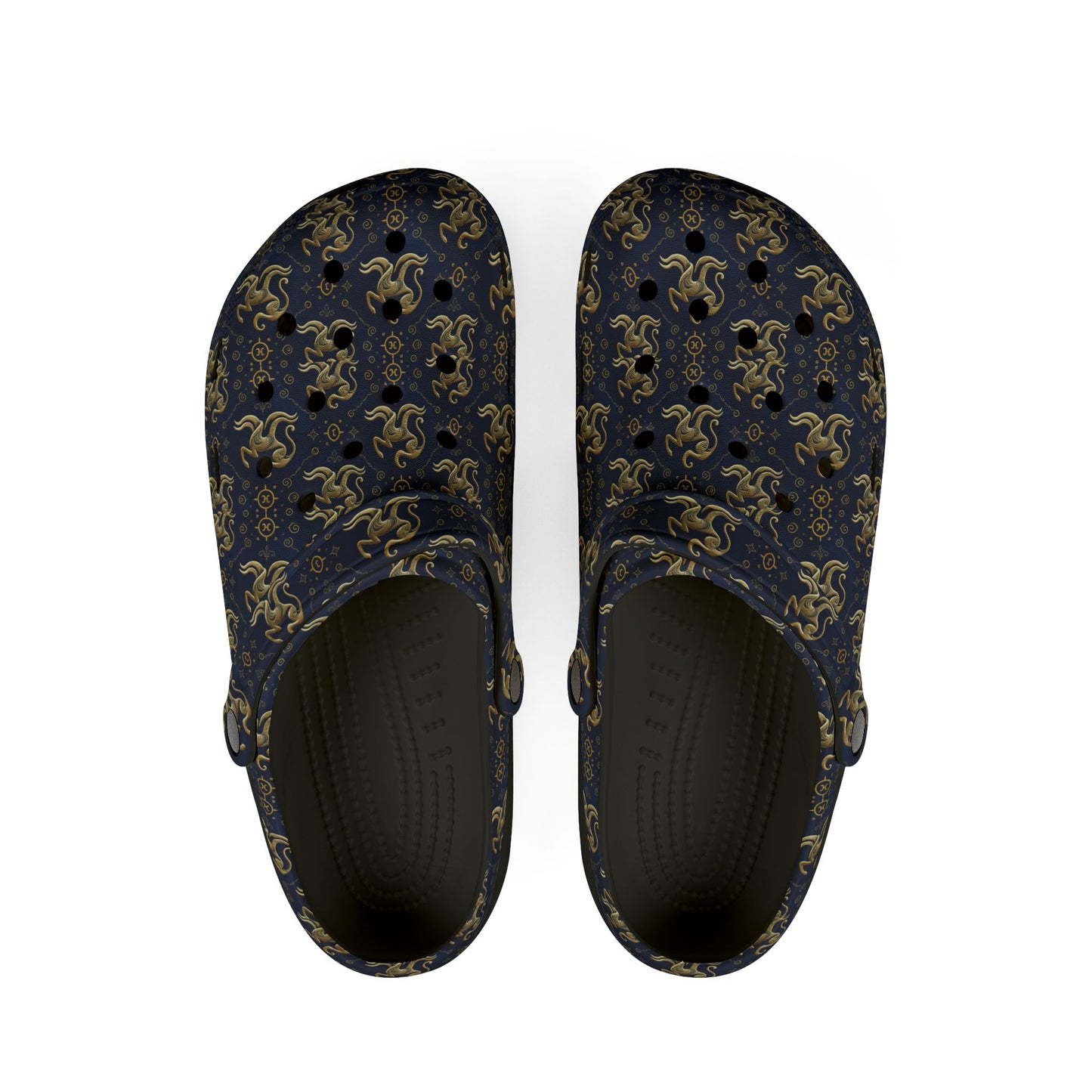 EVA Foam Rubber Shoes, (AOP), Aquarius, Zodiac v1, Pattern