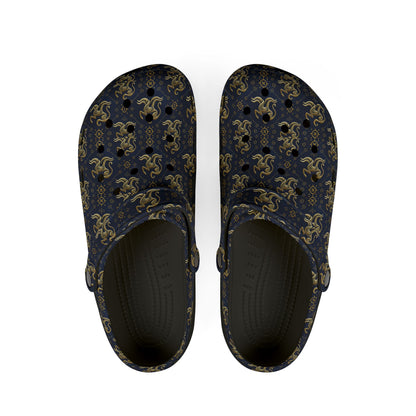 EVA Foam Rubber Shoes, (AOP), Aquarius, Zodiac v1, Pattern