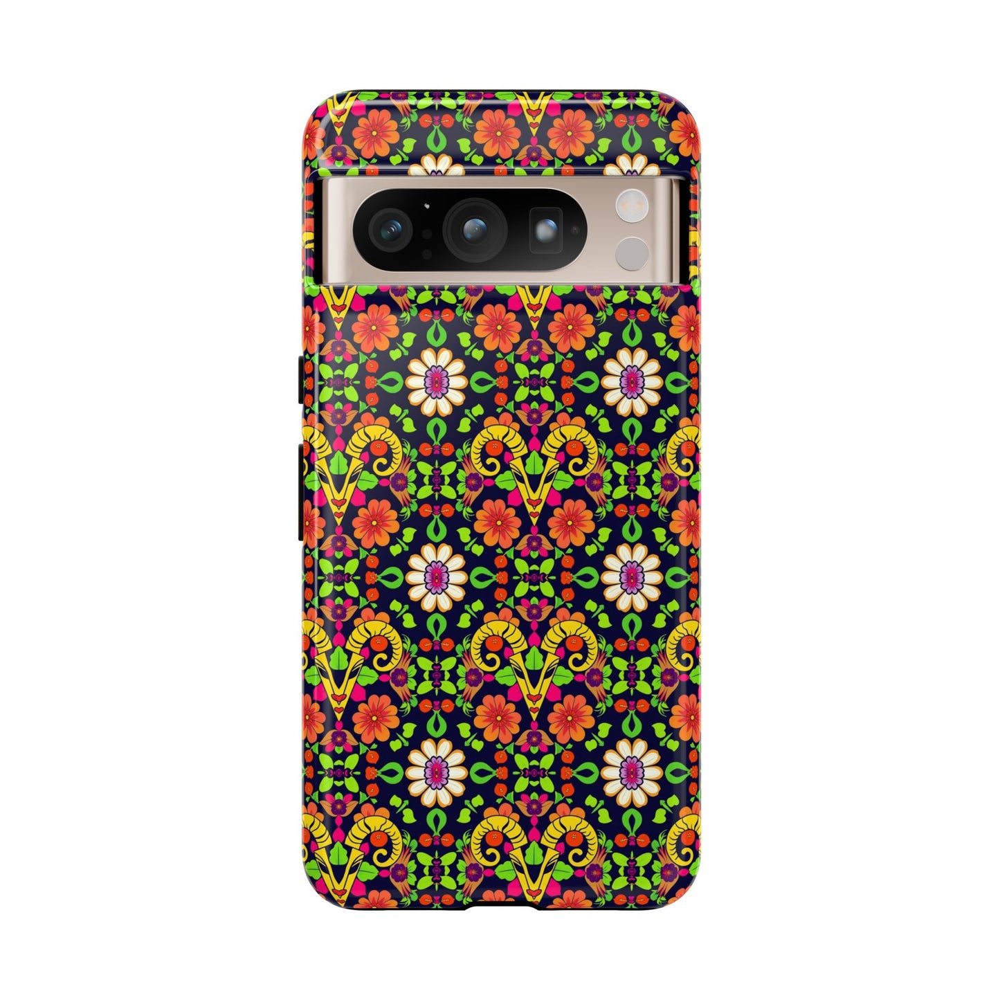 Tough Cases, Aries, Zodiac v4, Flower Pattern