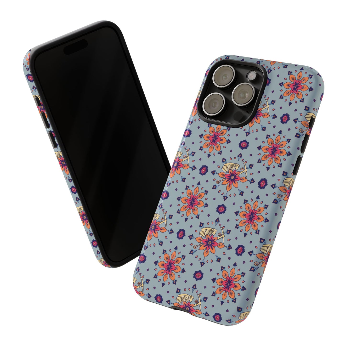 Tough Cases, Sagittarius, Zodiac v3, Flower Pattern