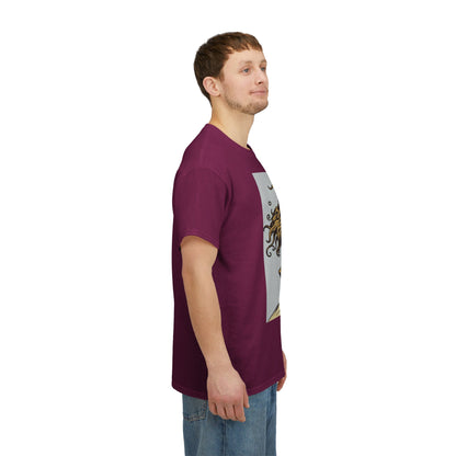 Unisex Heavy Cotton T-Shirt, Capricorn God v3, Zodiac Design