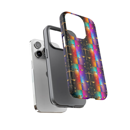 Tough Cases, Libra, Zodiac v1, Metal Pattern