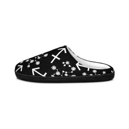 Women's Indoor Slippers, Sagittarius Zodiac Sign, 100% polyester, Outer-layer and lining