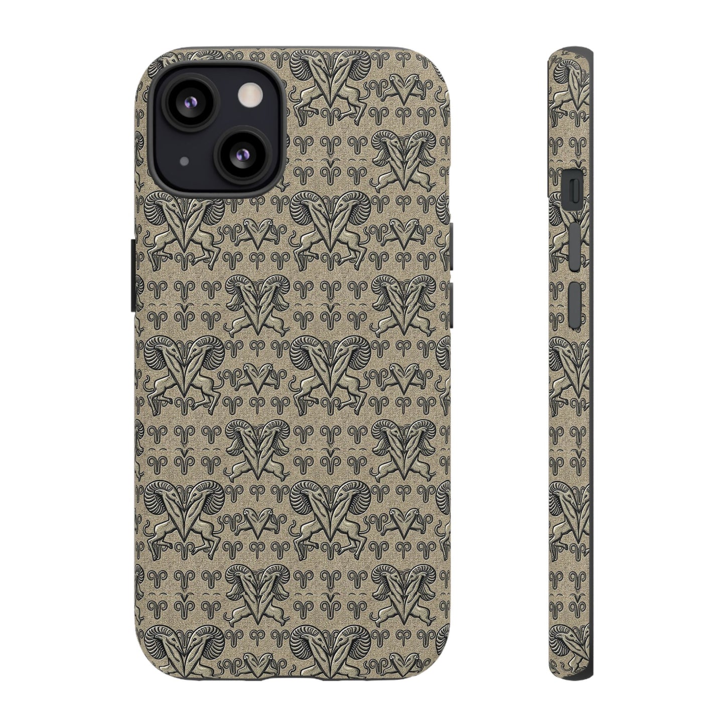 Tough Cases, Aries, Zodiac, Metal Pattern