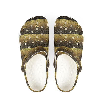 EVA Foam Rubber Shoes, (AOP), Aquarius, Zodiac v3, Pattern