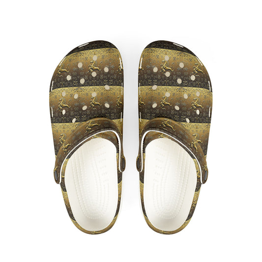 EVA Foam Rubber Shoes, (AOP), Aquarius, Zodiac v3, Pattern