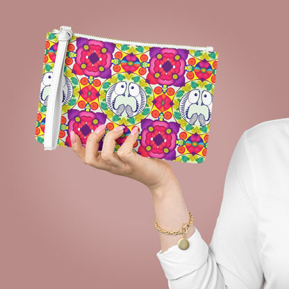 Clutch Bag, Pisces, Zodiac v3, Flower Pattern