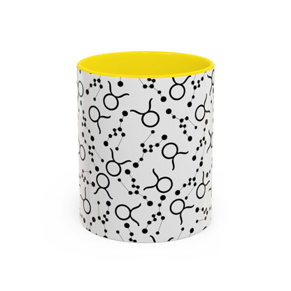 Accent Coffee Mug with the Taurus Zodiac sign (11, 15oz)