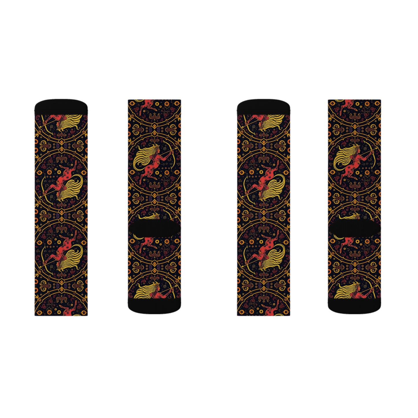 Sublimation Socks, Sagittarius, Zodiac v3, Pattern