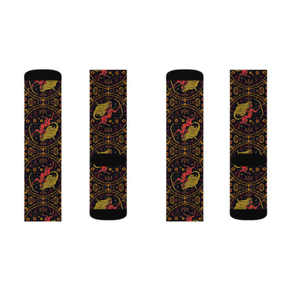 Sublimation Socks, Sagittarius, Zodiac v3, Pattern