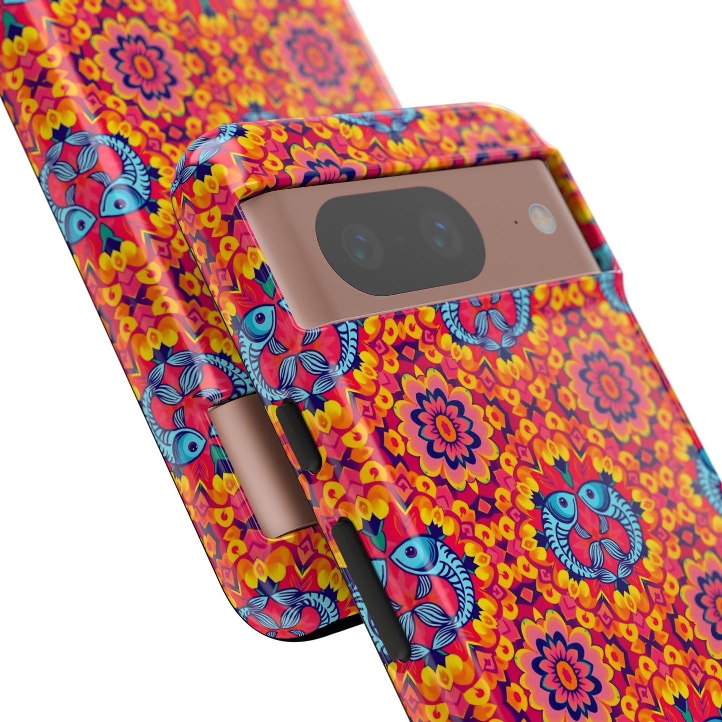 Tough Cases, Pisces, Zodiac v1, Flower Pattern
