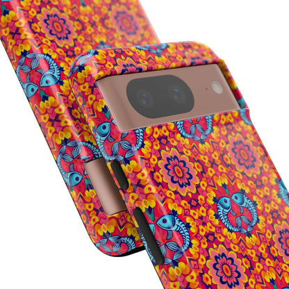 Tough Cases, Pisces, Zodiac v1, Flower Pattern