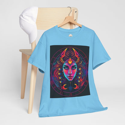 Unisex Heavy Cotton T-Shirt, Scorpio, Zodiac v4, Sexy Art