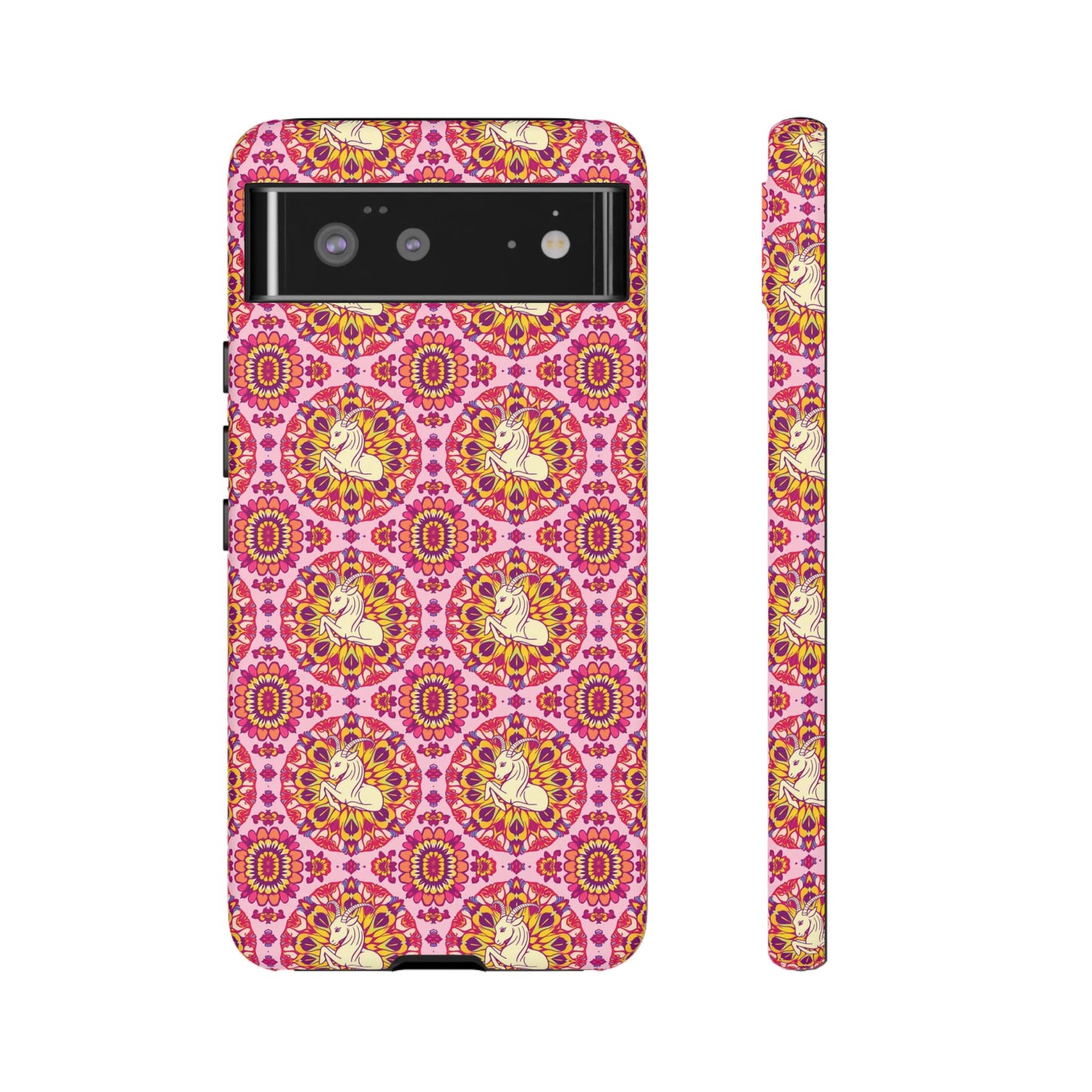Tough Cases, Capricorn, Zodiac v4, Flower Pattern