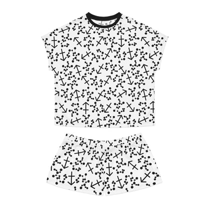 Women's Short Pajama Set Sagittarius Zodiac Sign (AOP)
