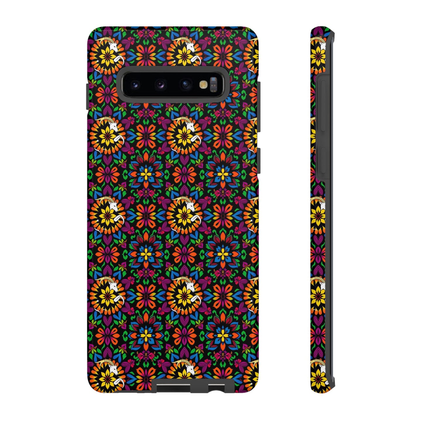 Tough Cases, Capricorn, Zodiac v2, Flower Pattern